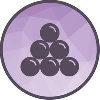 Cannon Balls Low Poly Background Icon vector