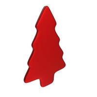 Christmas tree isolated on background photo