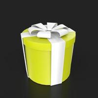 Gift box isolated on background photo