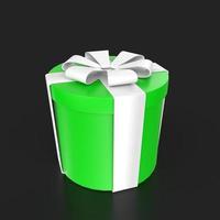 Gift box isolated on background photo