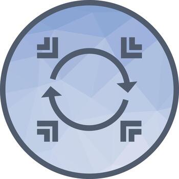 Data Synchronization Low Poly Background Icon vector