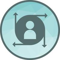 User Predictions Low Poly Background Icon vector