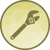 Monkey Wrench Low Poly Background Icon vector