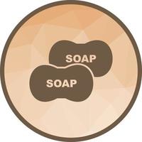 Soap Low Poly Background Icon vector