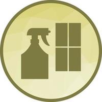 Window Cleaning Agent Low Poly Background Icon vector