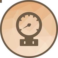Pressure Gauge Low Poly Background Icon vector