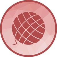Wool Ball Low Poly Background Icon vector