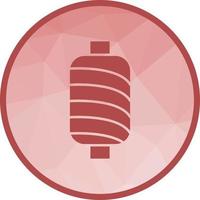 Thread Spool I Low Poly Background Icon vector