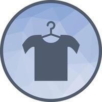 Shirt on Hanger Low Poly Background Icon vector