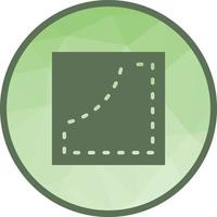 Stitching Lines Low Poly Background Icon vector