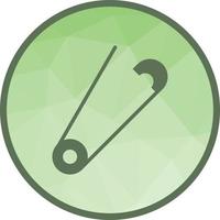 Open Safety Pin Low Poly Background Icon vector