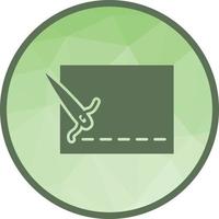 Stitching Lines Low Poly Background Icon vector