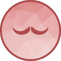 Moustache Low Poly Background Icon vector