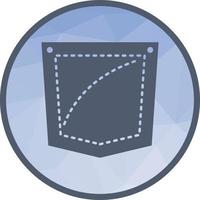 Pocket Square Low Poly Background Icon vector