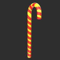 christmas cane isolated on background photo