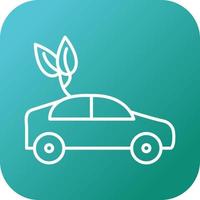 Eco friendly Car Vector Icon