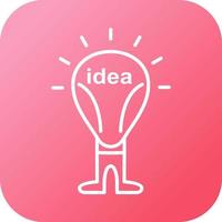 icono de vector de idea brillante