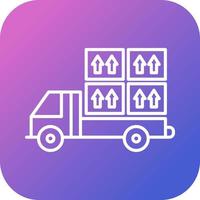 Loaded Truck Vector Icon