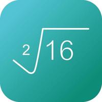 Square Root Vector Icon
