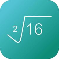 Square Root Vector Icon