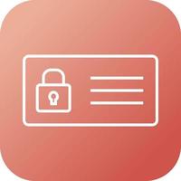 Protected Card Vector Icon