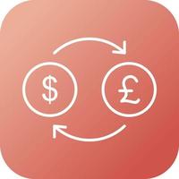 Dollar to Pound Vector Icon