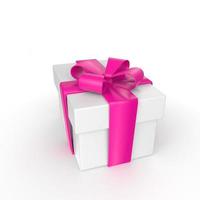 gift box isolated on background photo