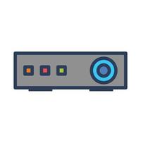 icono de vector de proyector