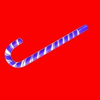 christmas cane isolated on background photo