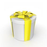 Gift box isolated on background photo