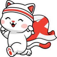 Cute Football Soccer Fan Cat png