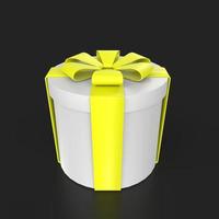 Gift box isolated on background photo