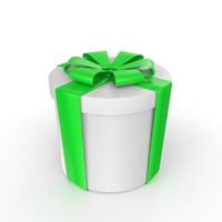 Gift box isolated on background photo