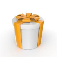 Gift box isolated on background photo