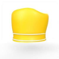 sombrero de corona con cinta aislado en el fondo foto