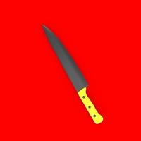 knife isolated on background photo