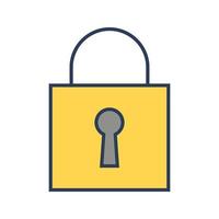 Closed Padlock Vector Icon