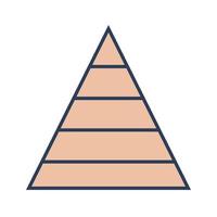 Pyramid Graph Vector Icon