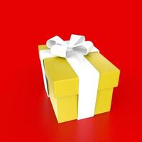 gift box isolated on background photo