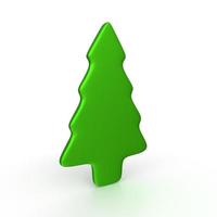 Christmas tree isolated on background photo