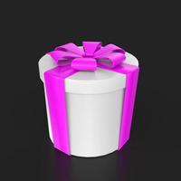 Gift box isolated on background photo