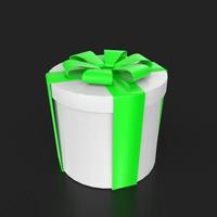 Gift box isolated on background photo