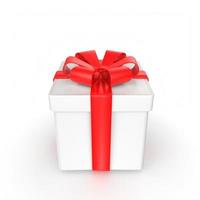 gift box isolated on background photo