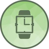 icono de fondo de baja poli de reloj analógico vector