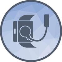 USB Charger Low Poly Background Icon vector