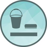 Washing Floor Low Poly Background Icon vector