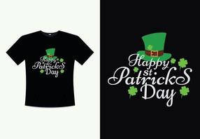 feliz día de san patricio vector imprimible, diseño de camiseta de plantilla de ilustración. Camiseta del día de San Patricio. camiseta del día de san patricio.