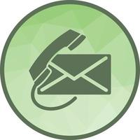 Email or Call Low Poly Background Icon vector