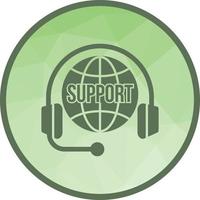 Global Support Low Poly Background Icon vector