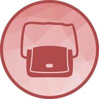 Shoulder Bag Low Poly Background Icon vector